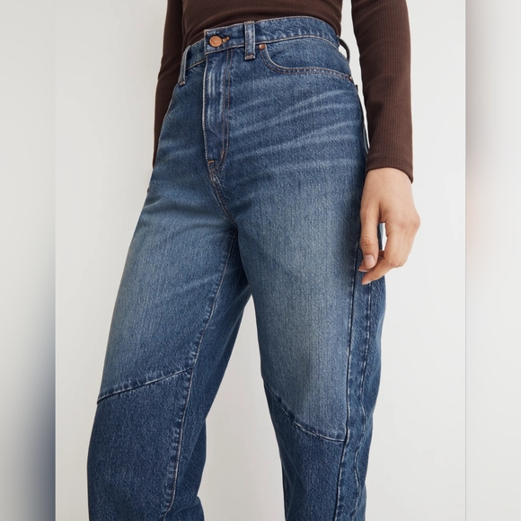Madewell baggy tapered jeans in fanwell wash size 30 NWT - Picture 5 of 10